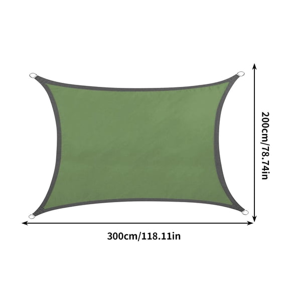 Hvmvliv Shade Sail Sun Shade Sail Polyester Sun Protection Triangular Shade Garden Swimming Pool Antiuv Shade Cloth Tarpaulin Color