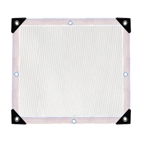 Hvmvliv Shade Sail Sun Shade Sail Shade Cloth Sunblock Mesh Cover Taped with Grommets Sun Net for Pergola Plants Greenhouse Gardens Patio White
