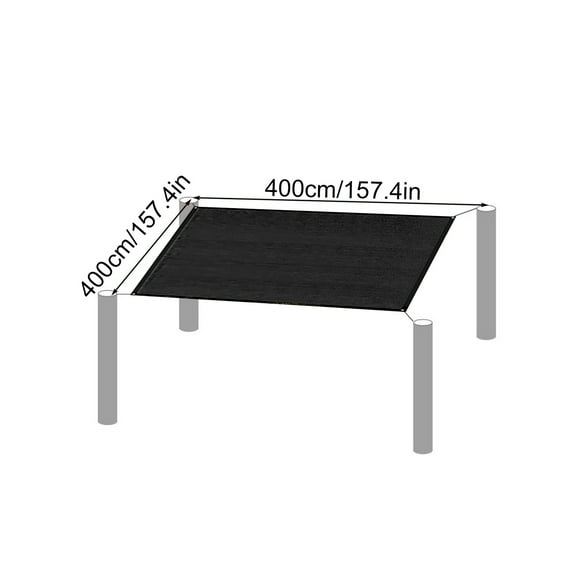 Hvmvliv Shade Sail Sun Shade Sail Shade Mesh Thickened Encrypted Mesh Aging Shade Courtyard Balcony Car and Shade Heat Insulation Mesh B