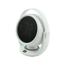 Hvmvliv Small Heater Energy Saving Small Fast Heating Heater, LCD Display, Tilt Shut-Off, Adjustable 0-90 Degree Heat Distribution, Sleek White ABS Design for Winter White