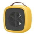thumbnail image 1 of Hvmvliv Small Space Heater Winter Portable Mini Heater, 500W Desktop Home Student Heater & Foot Warmer, Fast Heating with Silent Fan and Night Light for Desk & Travel Yellow, 1 of 6