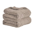 thumbnail image 1 of Hvmvliv Sofa Blanket 60x78in 3D Jacquard Woven Double Sided Velvet Butterfly Pattern Car Seat Blanket Office Nap Cover Reversible Design Brown, 1 of 6