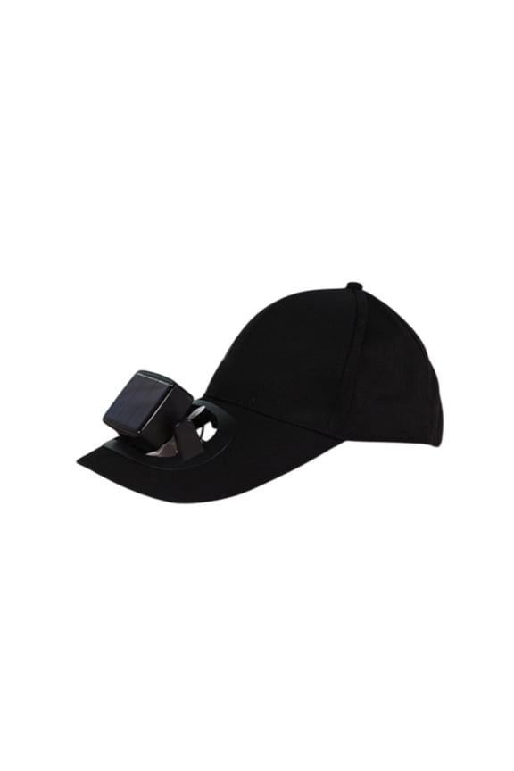 Solar Fan Hat Solar Powered Fan Hat Baseball Cap with Built In Fan Strong Wind USB Charging Portable Small Sun Hat Black