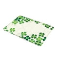 thumbnail image 1 of Hvmvliv St. Patrick's Day Absorbent Doormat, Non-Slip Carpet with Clover Pattern for Entryway, Bedroom, 23.6x15.7 Inch Holiday Gift Green, 1 of 7