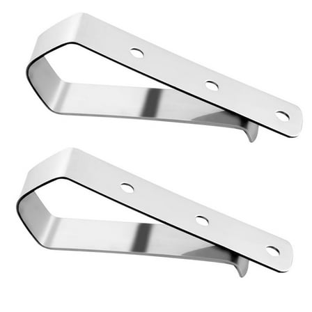 Hvmvliv Stainless Steal Visor Clip 2Pcs 2 Visor Clip for Garage Door, Remote Visor Clips Replacement Remote Openers Silver