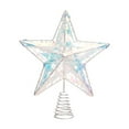 thumbnail image 1 of Hvmvliv Star Christmas Tree Topper Iron Five Pointed Xmas Treetop Ornament for Holiday Tree Decor Christmas Tree Top Decoration White, 1 of 6