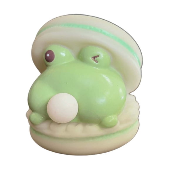 Hvmvliv Stress Hamburger 1 Macaron Hamburger Slow Squeeze Burst Stress Relief , Soft Fidget Gadget for Adults, Candy Colored Pinch for Anxiety and Tension Release B
