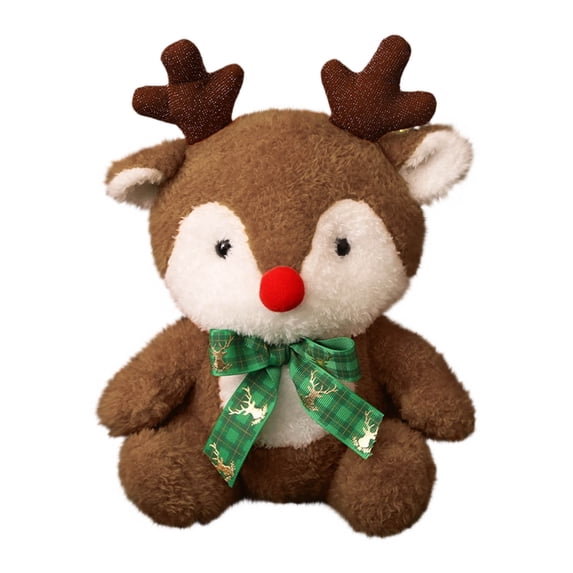 Hvmvliv Stuffed Plush Toys Christmas Series Plush Dolls in Festive Tree Shaped Gift Box Soft Stuffed Animals for Holiday Decor Mantel Tabletop Ornament Surprise Gift G