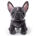thumbnail image 1 of Hvmvliv Stuffed Plush Toys Lifelike Realistic Bulldog Plush Toy Soft Detailed Stuffed Animal in Sitting Pose for Home Decor Shelf Desk Display Cuddly Pet Lovers Collectible Gift Gray, 1 of 9