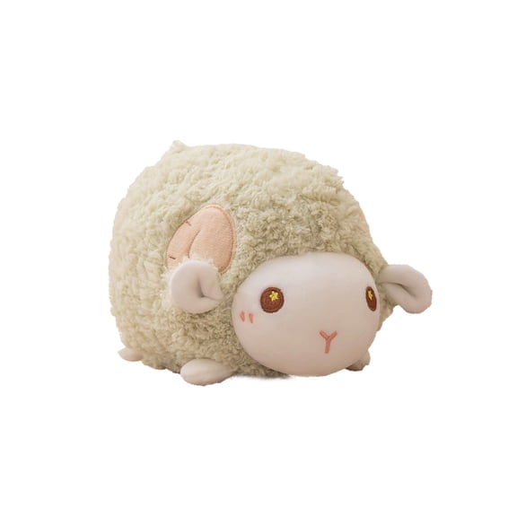 Hvmvliv Stuffed Plush Toys Mini Cute Sheep Plush Toy Soft Stuffed Animal Big Head Design for Soothing Comfort Parent-Child Play Home Decor Desktop Ornament Cuddly Companion Gift Green