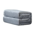 thumbnail image 1 of Hvmvliv Summer Blanket 100x140cm Flannel Fleece Microfiber Blanket Good Size Lightweight Cozy Couch Bed Super Soft and Warm Solid Color Cooling Blanket for Summer Gray, 1 of 8