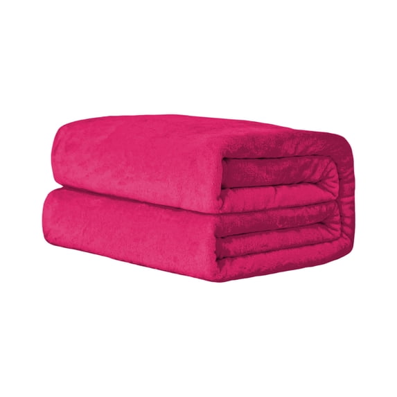 Hvmvliv Summer Blanket 100x150cm Solid Color Flannel Blanket Gift Gift Velvet Conditioning Blanket Casual Cover Blanket Solid Color Blanket 59.05X39.37 Inches Ice Blankets for Hot Sleepers Hot Pink