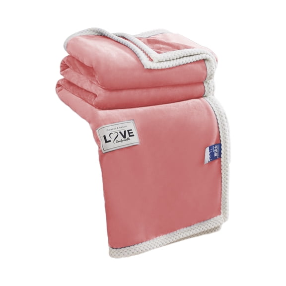 Hvmvliv Summer Blanket 120x200cm Cool Comforters for Hot Sleepers Cozy Flannel Airconditioner Blanket Cooling Quilt for Summer Pink