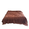 thumbnail image 1 of Hvmvliv Throw Blankets For Couch 27x40in Color Style Taffeta Comfortable Fleece Blanket for Sofa Leisure Throw Reversible Pattern Machine Washable Brown, 1 of 6