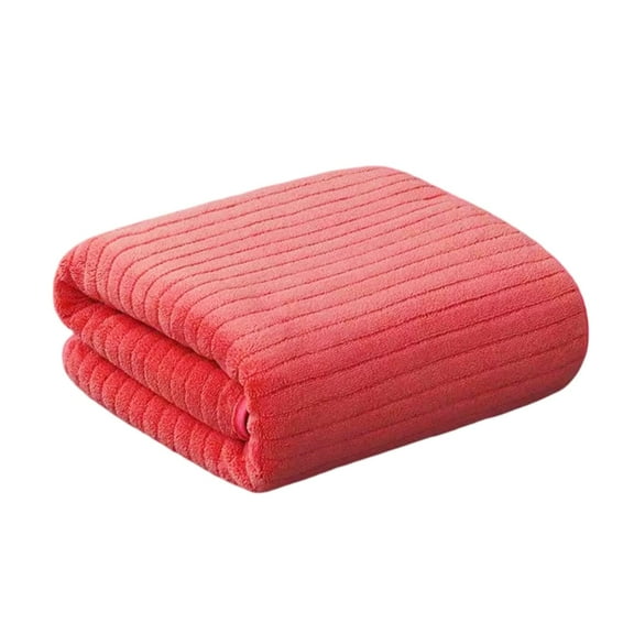 Hvmvliv Towels For Shower Velvet Towel For Adult Daily Use At Home Absorbent Dry Hair Towel That Does Not Hair Beach Towel Strip Patterned Bath Towel Red