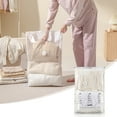 thumbnail image 1 of Hvmvliv Vacuum Storage Bags Compression Pouch,Space-Saving Rollable for Clothes,Quilts,Travel,Reusable Airtight,Puncture-Proof,27.56X17.72in White-M, 1 of 3