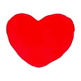 thumbnail image 1 of Hvmvliv Valentine's Day Faux Rabbit Fur Heart-Shaped Pillow 12.99x9.84in, Fluffy PP Cotton Filler, Dual Purpose (Decor & Support), Fits Sofa/Bed/Study Chair, Romantic Home Accent Red, 1 of 6