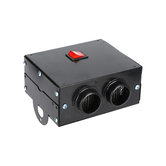 Hvmvliv Vehicle Heater 12V 500W Car Mounted Heater, Atmospheric Warm Truck Heater for Fast Heating Defrosting and Defogging in Winter, Essential for Car Use Black