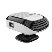 Hvmvliv Vehicle Heater 12V Car Heater, Portable Fast Heating Defroster and Defogger with Air Purification, Dual Hot/Cool Fan for Car Interior via Cigarette Lighter White