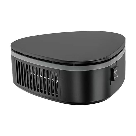 Hvmvliv Vehicle Heater 12V Polygon Car Heater, ABS Material Fast Heating Defrosting and Defogging Device, Portable for Car Glass Defogger, Essential for Winter Black