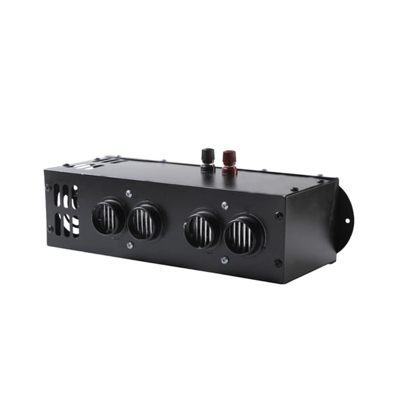 Hvmvliv Vehicle Heater 24V 800W Car Mounted Heater, Powerful Iron Truck Heater for Fast Heating Defrosting and Defogging in Winter, Twin Draught Design Black