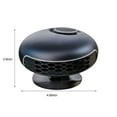 thumbnail image 1 of Hvmvliv Vehicle Heater 24V Portable Car Heater and Defroster, 2-in-1 Cool & Heating Function, 360 Degree Adjustable, Plugs into Cigarette Lighter for All 24V Vehicles Black, 1 of 9