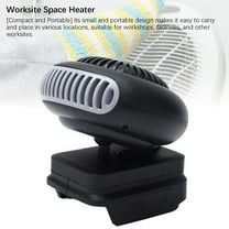 Hvmvliv Vehicle Heater Battery Warmer Heater, Outdoor Hand Warmer Fan, Wireless Portable, Fast Heating, Compact, Overheat Protection for Personal Use Black