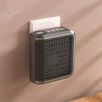 Hvmvliv Wall Heaters for Indoor Use Mini Wall Mounted Heater, 800W Plug-in Space Heater with Timer, Overheat & Tip-Over Protection, Remote Control for Small Rooms, Bathroom, Indoor Use Black