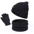 thumbnail image 1 of Hvmvliv Winter Gloves Set Women's Christmas Winter Set - Beanie, Neck Scarf & Touchscreen Gloves - Ideal Holiday Gift Package Black, 1 of 1