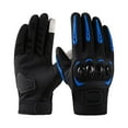 thumbnail image 1 of Hvmvliv Winter Gloves With Touchscreen Fingers Motorcycle Riding Gloves - Touchscreen, Fall Protection & Non-Slip for Outdoor Racing Blue, 1 of 1