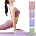 thumbnail image 1 of Hvmvliv Yoga Block High Density EVA Yoga Block for Stretching and Pilates, Non Slip Waterproof Foam Exercise Brick for Balance Support and Posture Training Purple, 1 of 7