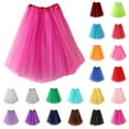 thumbnail image 1 of Hvobtty Girls' Mesh Short Skirts, Toddler Half Skirts, Children and Solid Color Dance Dress Skirt Blue 4-14 Years, 1 of 4