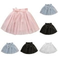 thumbnail image 1 of Hvobtty Girls' Mesh Short Skirts, Toddler Half Skirts, Medium to Large Children and Versatile Puffy Mesh Skirt Skirt Black 7-8 Years, 1 of 4