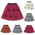 thumbnail image 1 of Hvobtty Girls' Mesh Short Skirts, Toddler Half Skirts, Medium to Large Children and Versatile Puffy Mesh Skirt Skirt Red 5-6 Years, 1 of 4