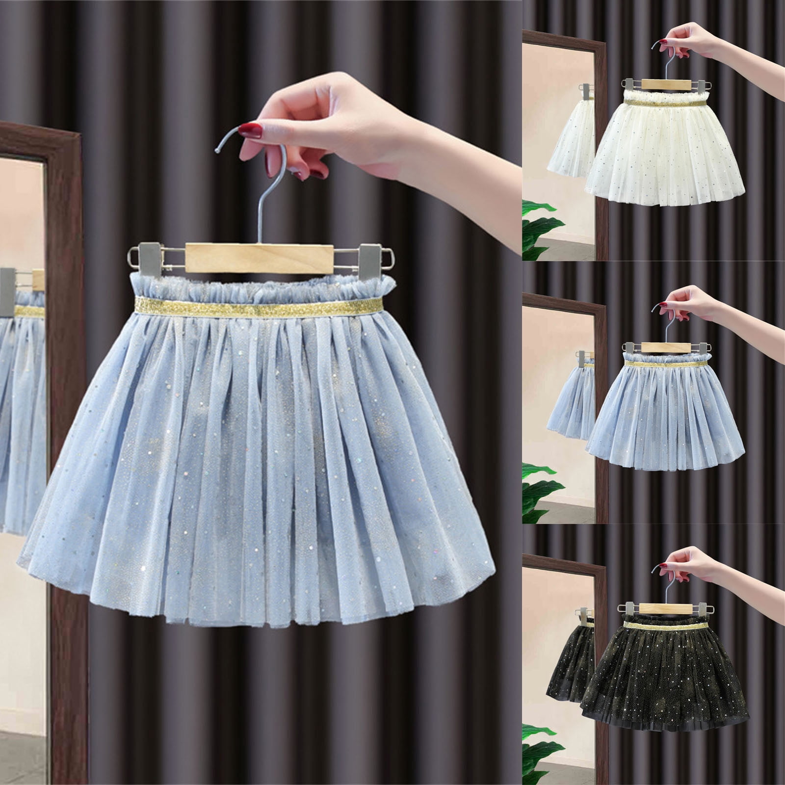 Hvobtty Girls Princess Short Skirts Toddler Half Skirts Girls hvobtty-girls-princess-short-skirts-toddler-half-skirts-girls