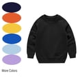 thumbnail image 1 of Hvobtty Toddler Casual Pullover Sweatshirts Fall Winter Crew Neck Comfortable Tops, 1 of 4