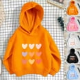 thumbnail image 1 of Hvobtty Toddler Girls Sweatshirts, Toddler Fall Tops, Fashion Girl and Boy' Casual Long Sleeve Hooded Sweatshirts Printing Black 4-5 Years, 1 of 5