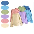 thumbnail image 1 of Hvobtty Toddler Girls T-shirts, Toddler Fall Tops, Children's Base Shirt Round Neck Long Sleeved Top Clothes Girls' Warm Underwear Boys' Stylish Top Beige 3-4 Years, 1 of 4