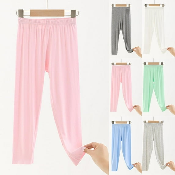 Hvobtty Toddler Sports Long Pants, Toddler Fall Pants, Children's Solid Color Elastic Waist Mid Size Children's Summer Casual Loose Comfortable Pants Green 12-13 Years