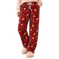 thumbnail image 1 of Hvogkswy Christmas Pajama Pants for Women Winter Drawstring High Waist Fleece Sleep Pants Holiday Loungewear Trousers with Pockets, 1 of 8