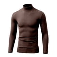 thumbnail image 1 of Hvogkswy Compression Shirt Men, Turtleneck Dry Workout Base Layer Undershirt Thin Stretchy Slim Comfy Long Sleeve Tops, 1 of 6