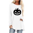 thumbnail image 1 of Hvogkswy Halloween Shirts for Women Long Sleeve Crewneck Printed Tee Holiday Graphic Tops for 2026, 1 of 4