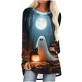 thumbnail image 1 of Hvogkswy Halloween Shirts for Women Long Sleeve Crewneck Printed Tee Holiday Graphic Tops for 2026, 1 of 4