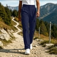 thumbnail image 1 of Hvogkswy Women's Cargo Pants Solid Button Zipper Closure Straight Leg Pants with Multi Pockets Comfy Lightweight Hiking Summer Casual Pants, 1 of 7