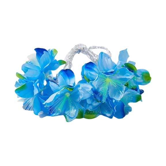 Hvot&aat 1.5M LED Artificial Jasmine Flower String Lights Battery Powered Waterproof Fairy Garland Bedroom Wedding Garden Party Home Wall Decor Lighting