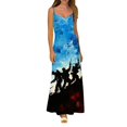thumbnail image 1 of Hvot&aat 4th of July Dress for Women Stars Stripes Printed Independence Day Sleeveless Maxi Dress Casual Long Dresses, 1 of 6