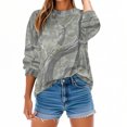 thumbnail image 1 of Hvot&aat Autumn Hunting Tree Camo Pattern Women's Casual Pullover Round Neck Long Sleeve Sweatshirts, 1 of 7
