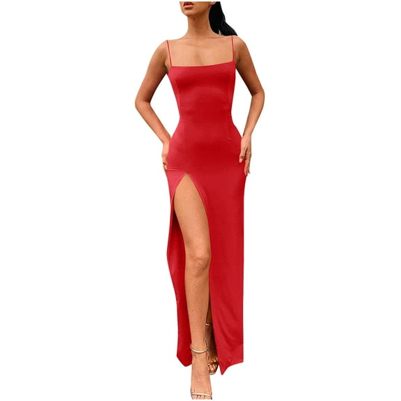 Hvot&aat Ladies' Party Sequin Sexy Dress Dress Strap Party Maxi Dress V Neck Evening Fishtail Dress Elegant Prom Ball Formal Dress