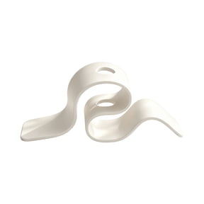 Hvot&aat Matte White Abstract Wave Curved Plastic Vase, Irregular Hollow Modern Minimalist Desktop Centerpiece, Flower Holder for Bedroom Coffee Table Decor