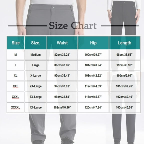 Hvot&aat Men's Dress Pants Business Casual Lightweight Hiking Pants Outdoor Golf Pants with Zipper Pockets